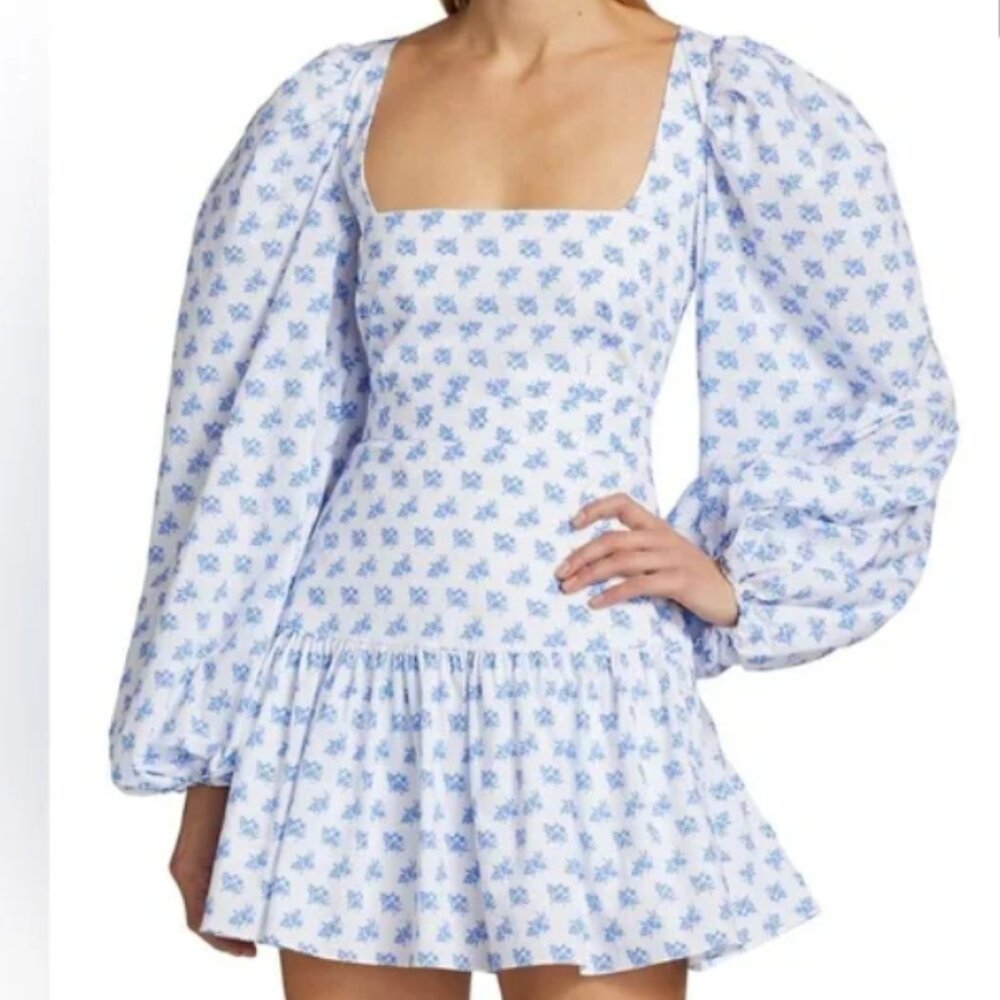 Caroline Constas Blue Julian Dress - NWT!